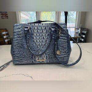 Brahmin Small Finley Coastal Blue